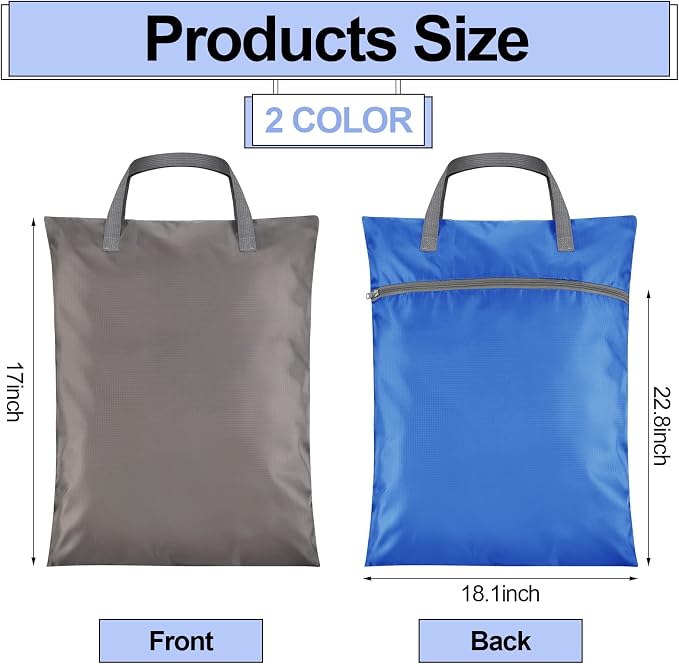 Oudain 2 Pcs Travel Laundry Bags Waterproof Dirty Clothes Bag - Image 7