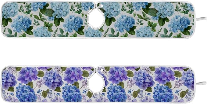 Purple Hydrangea Herb Vintage Blue Sink Mat - Image 3