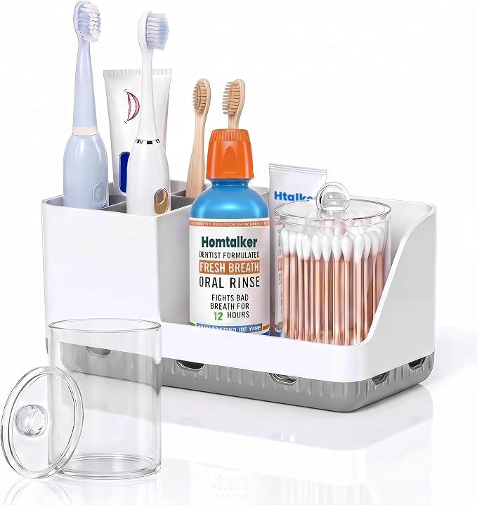 Toothbrush Holders for Bathroom by Homtalker