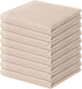 Homaxy 100% Cotton Waffle Weave Kitchen Dish Cloths 8-Pack, Ultra Soft by Homaxy