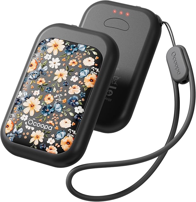 OCOOPA Magnetic Rechargeable Hand Warmers 2 Pack, Card-Style Electric AI Hand Warmers 5000mAh, Pocket Portable Hands Heater, UL Certified, for Men Women, Hunting Essentials, UT4 Young