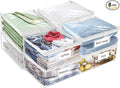 Plastic Storage Bags with Easy-Glide Zipper, Durable Clear Vinyl Zippered by Kikerike