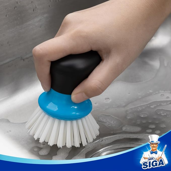 MR.SIGA Dish Scrub Brush, Palm Brush Dish Scrubber, sink cleaning, palm scrubber - Image 5