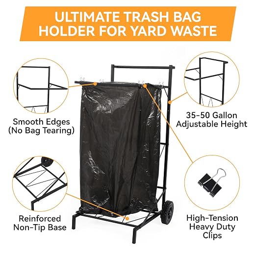 Trash Bag Holder and Metal Leaf Bag Holder - Image 3