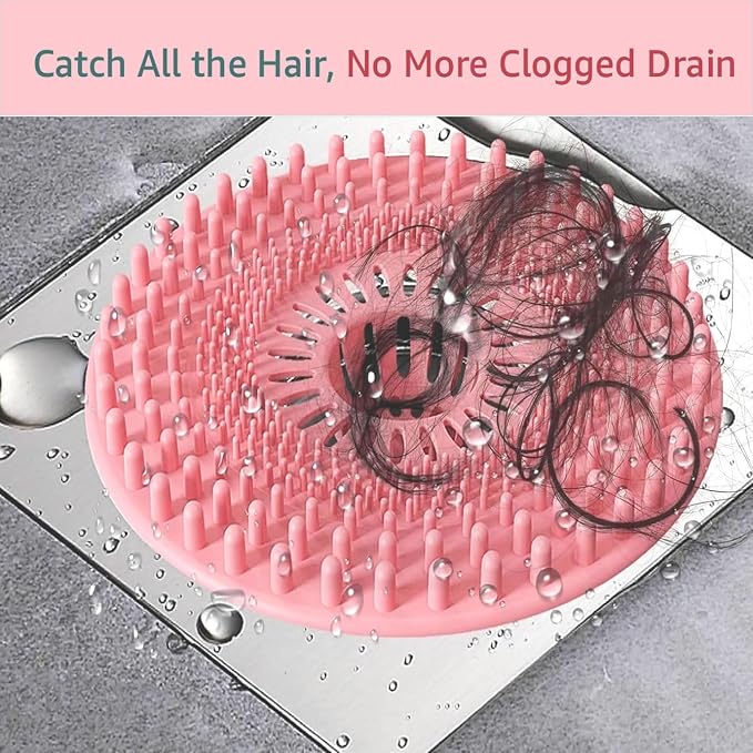 Silicone Hair Catcher for Shower Drain & Bathtub – 3 Pack | Anti-Clog Drain - Image 2