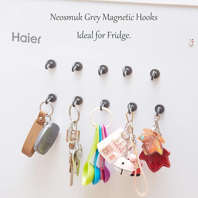 Neosmuk Magnetic Hooks, 85lb Heavy Duty, 10 Pack - Image 3