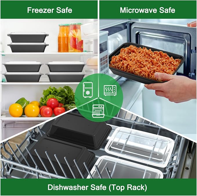 50 Pack 32 oz Meal Prep Containers - Image 5