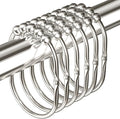 MENGJINGO 12PCS Wide Shower Curtain Hooks Rings, Rust Proof Stainless Steel | by MENGJINGO