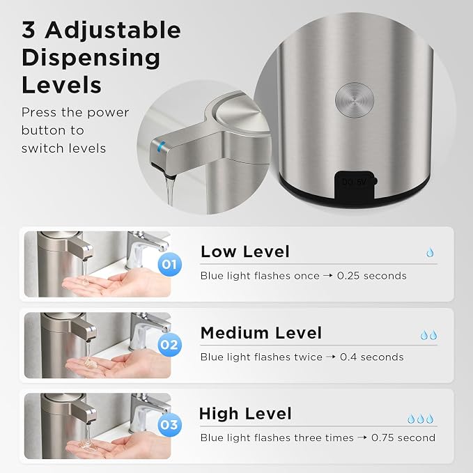 Newise Automatic Soap Dispenser - 9 oz - Image 2