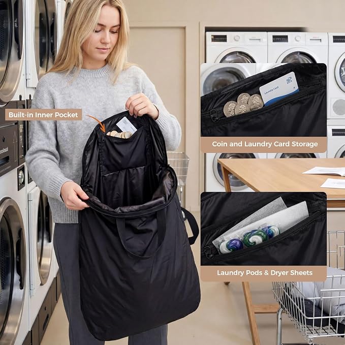 Travel Laundry Bag, Foldable Dirty Clothes Bag - Image 4