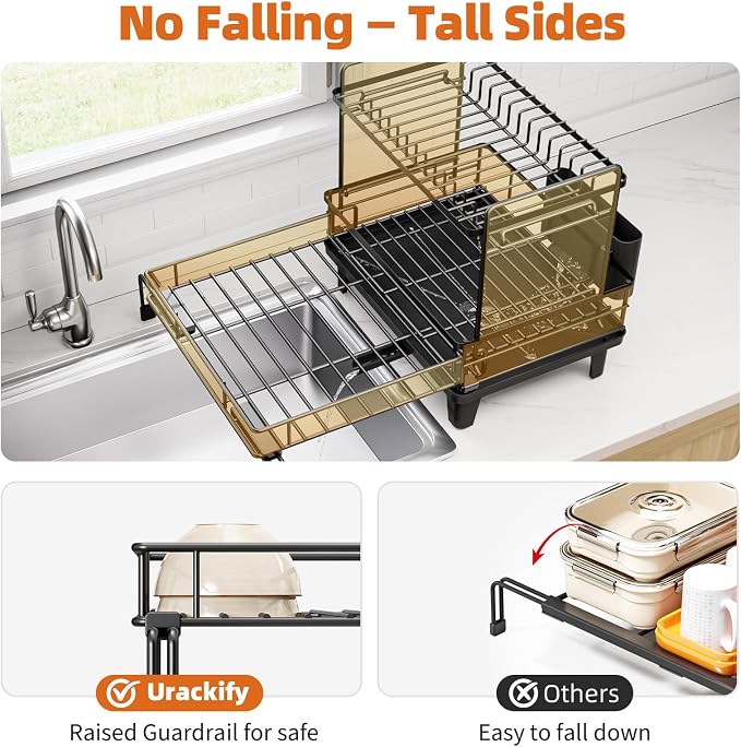 Urackify Expandable Sink Dish Drying Rack - Image 5