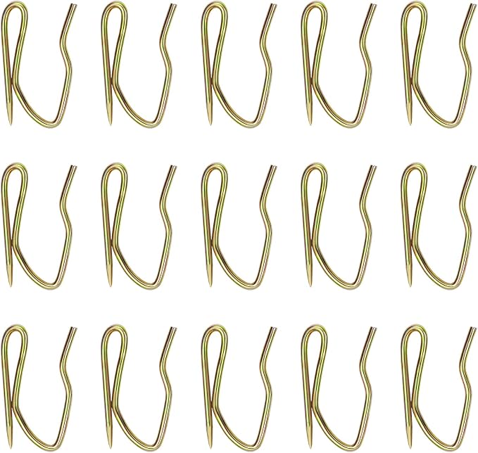58 Pcs Mini Metal Curtain Hooks, Nydotd Rustproof Metal Hooks Heavy-Duty Offset - Image 7