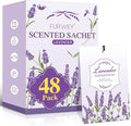 FURWEY 48 Packs Lavender Scented Sachets, Long Lasting Sachet Bag by FURWEY