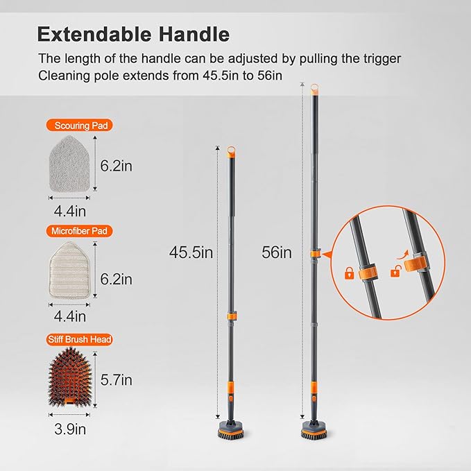 CLEANHOME Tile Tub Scrubber Brush - Image 2