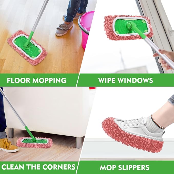 Reusable Microfiber Mop Pads Compatible - Image 6