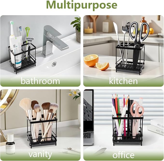 Electric Toothbrush Holders for Bathrooms Toothpaste Organizer, Removable - Image 7
