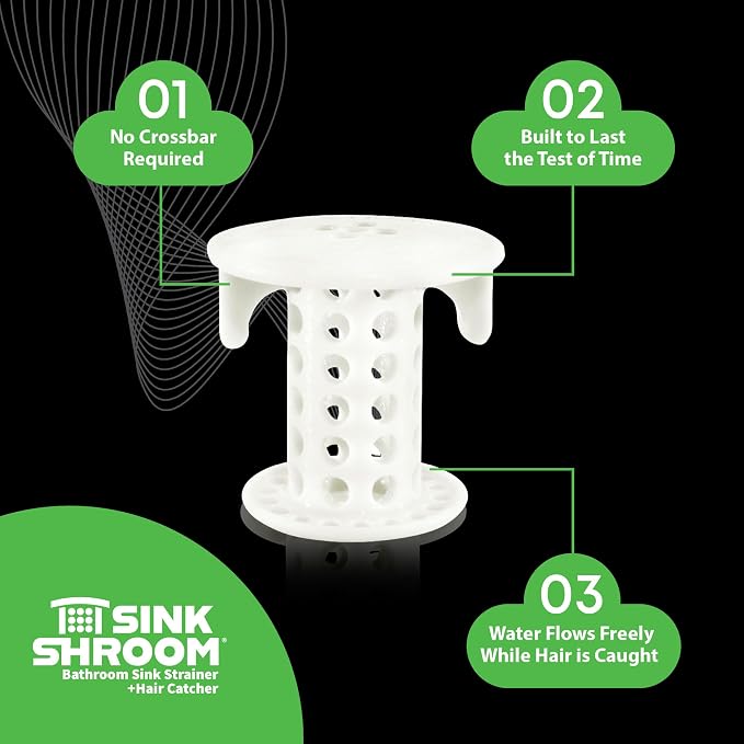 SinkShroom The Revolutionary Sink Drain Protector Hair Catcher/Strainer/Snare - Image 5
