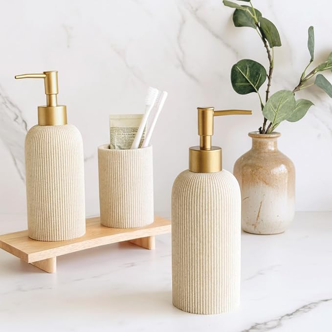 Sand Beige Hand Soap Dispenser - Image 5