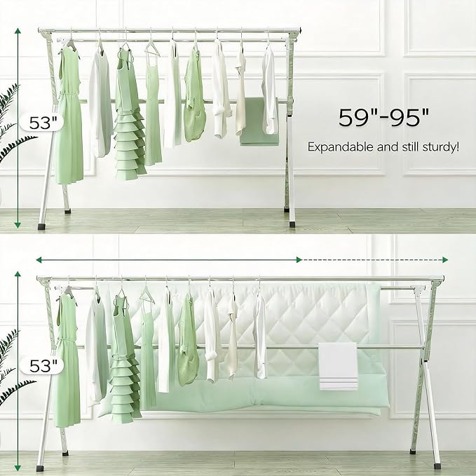 Clothes Drying Racks Outdoor, Updated Version, Stainless Steel Laundry Drying - Image 3