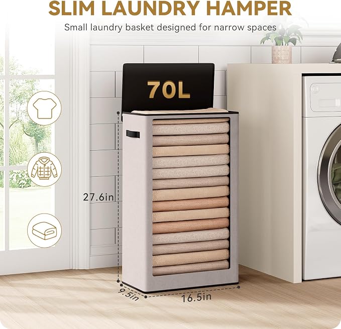 SOLEDI Slim Laundry Basket - Image 5