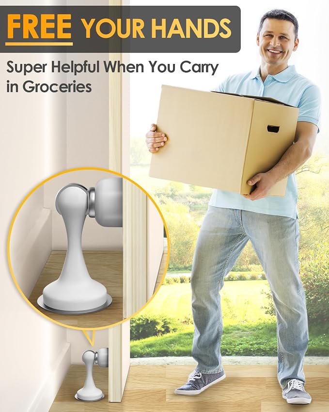 Magnetic Door Stopper Door Catch Door Stop Door Holder Doorstops - Image 5