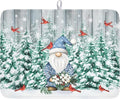Giwawa Winter Gnome Dish Drying Mat Pine Tree Dishes Pad 18"x24" Microfiber by Giwawa
