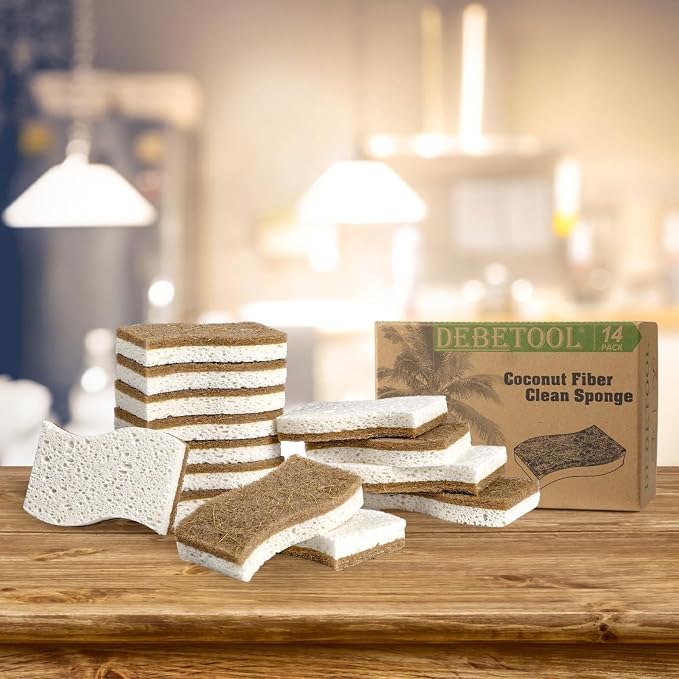 DEBETOOL 14 Pack Coconut Sponge - Image 6