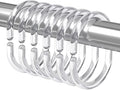 Amazer Shower Curtain Rings, Rust Proof Shower Rings C Shaped Shower Hooks by Amazer