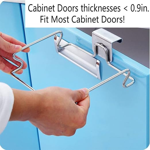 2 Pcs Large Stainless Steel Trash Bag Holder - Image 5