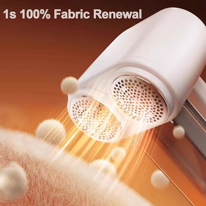 Dual-Head Fabric Shaver and Lint Remover, Rechargeable Sweater Shaver - Image 5