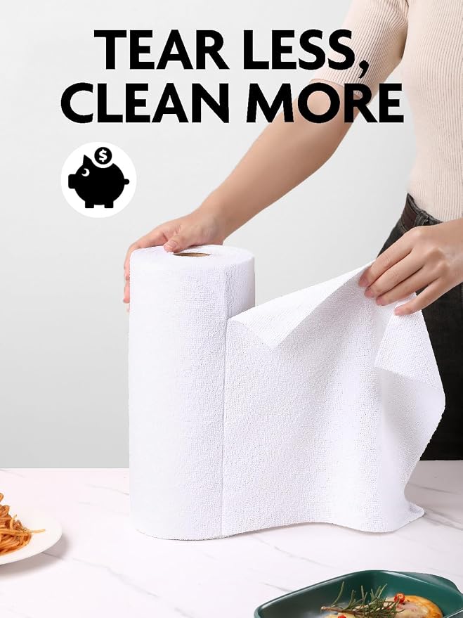 Fantasticlean Microfiber Cleaning Cloth Roll- 75 Sheets, Tear-away Microfiber - Image 2