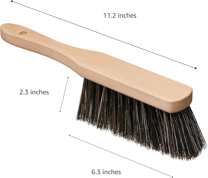 11.2" Hand Broom Soft Bristles Cleaning Brush, Dusting Brush - Image 2