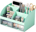 COMFYROOM Desk Organizer with 6 Compartments and 2 Drawers, Plastic Makeup by COMFYROOM
