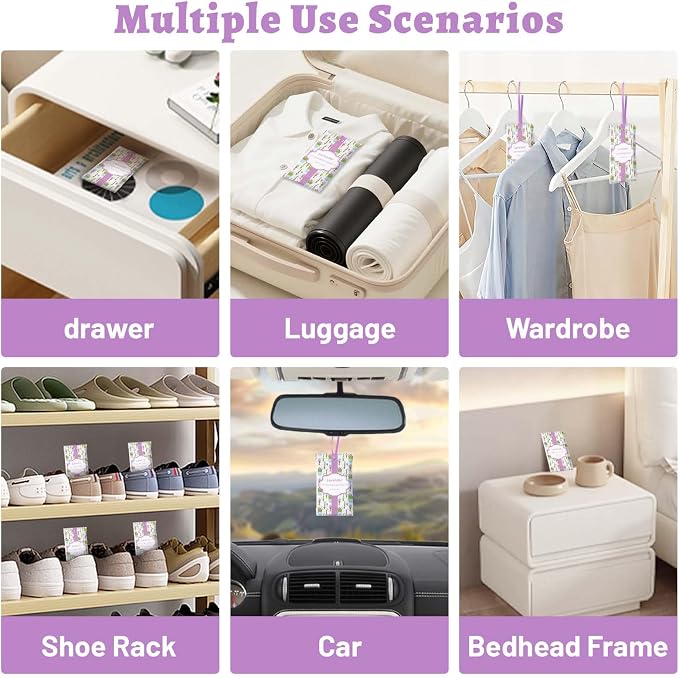 STRN Scented Sachets for Drawer and Closet, Lavender Scent 14 Pack for Home - Image 5