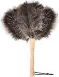 Ostrich Feather Duster 12 Inch Handheld Duster Supplies, Wooden Handle Feather by MehelloFeather