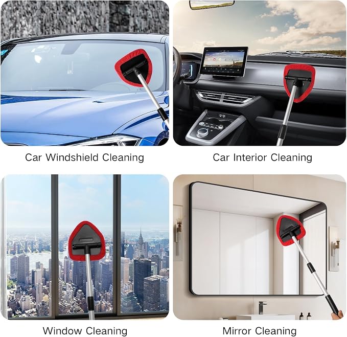 Qydipclin 11pcs Windshield Cleaner Tool, Car Window Cleaning Wash Kit - Image 6