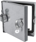Repa Market 6 x 6 Inch Galvanized Steel Duct Access Door – Airtight Insulated Crawl Space Access Doors - Inspection HVAC Panel with Hinged 2 Clasp Lock Door – Door Access for Ventilation Cleanout