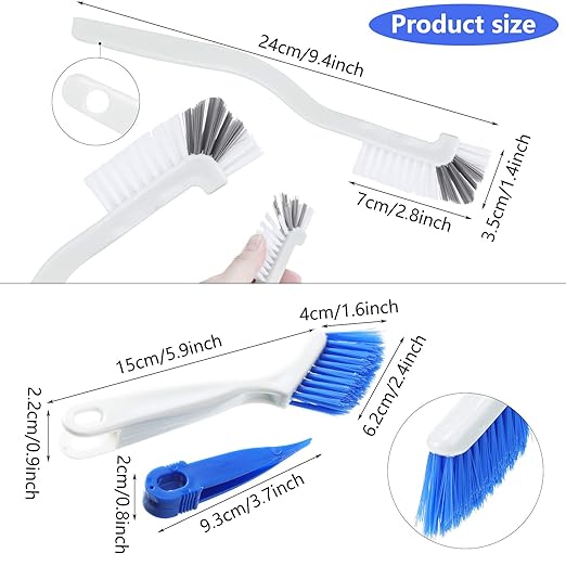 Patelai 4 Pcs Cleaning Brush Sets Small Scrub Household Use - Image 2