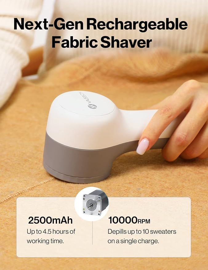 VASSON Fabric Shaver, Sweater Shavers to Remove Pilling, High-Perf Defuzzer - Image 2