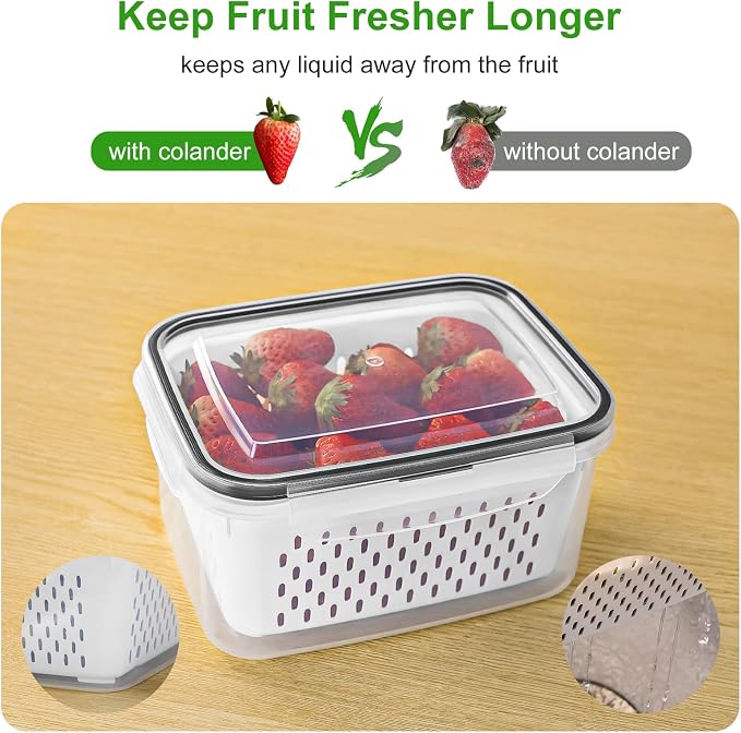 5 PCS Large Fruit storage Containers - Image 3