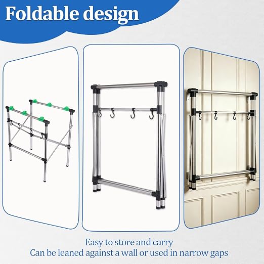 Foldable Leaf Bag Holder, 30-45 Gallon Stainless Steel Trash Bag Holder | Heavy - Image 7