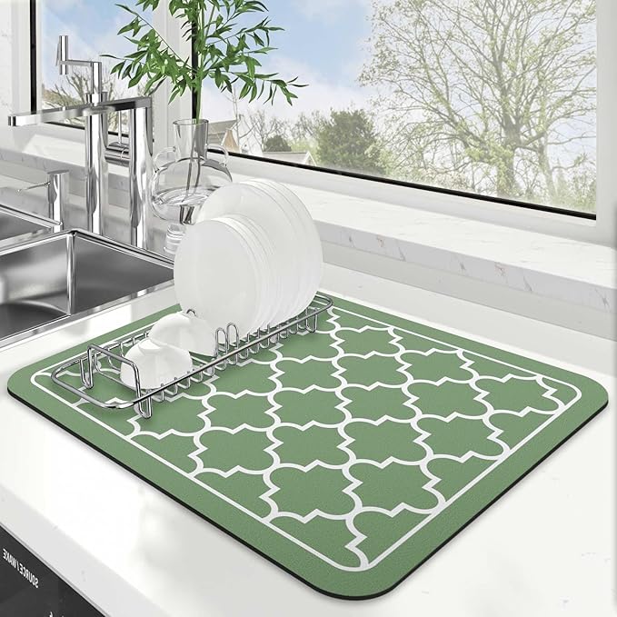 Dish Drying Mat Absorbent Dish Drying Mats by WiseLife
