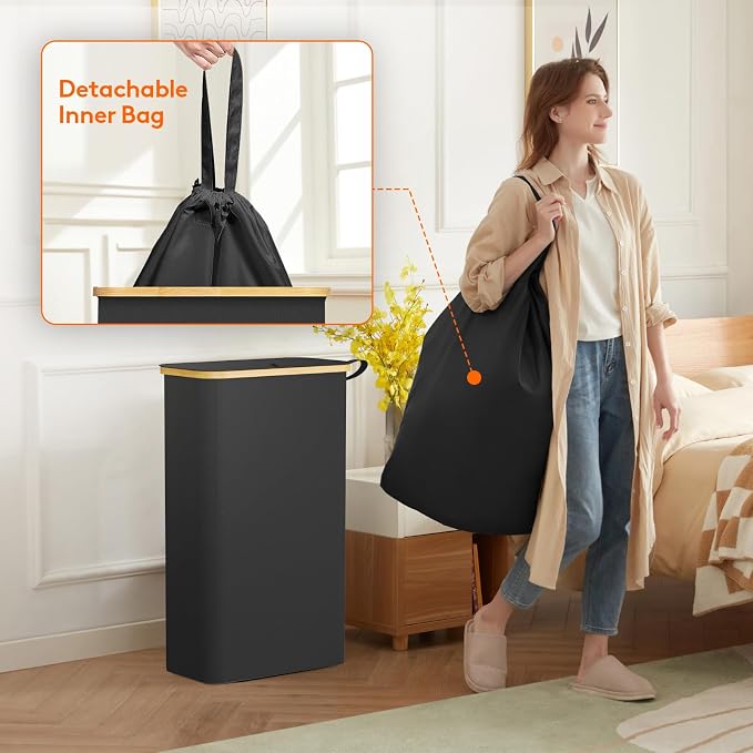 Lifewit 65L Slim Laundry Hamper - Image 4
