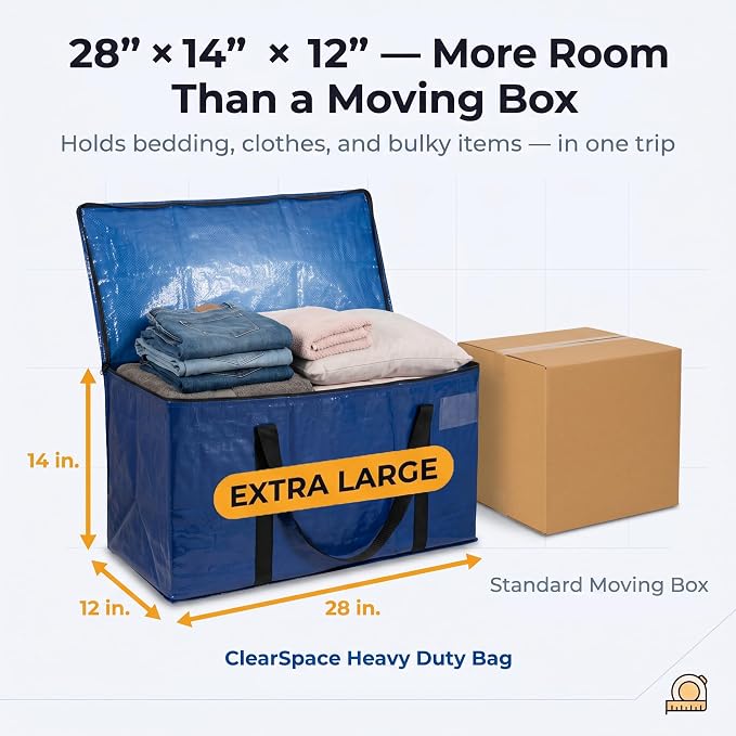 ClearSpace Heavy Duty Moving Bags or Storage Bins - Image 4