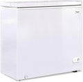 TABU 12.0 Cu Ft Chest Deep Freezer, Large Freestanding Chest Freezer with 7 Level Adjustable Thermostat, Compact Top-opening Deep Freezer with Removable Storage Basket, White