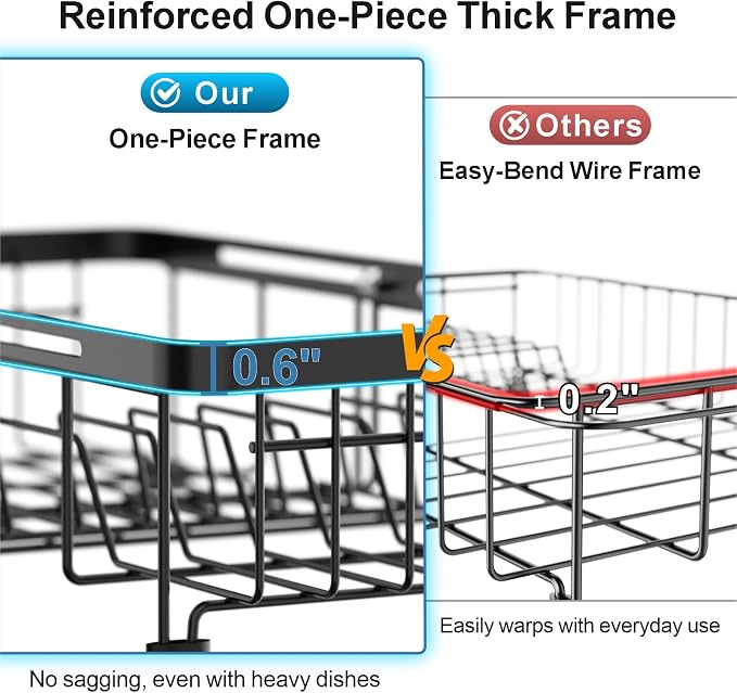iSPECLE Small Sink Dish Drying Rack - Image 8