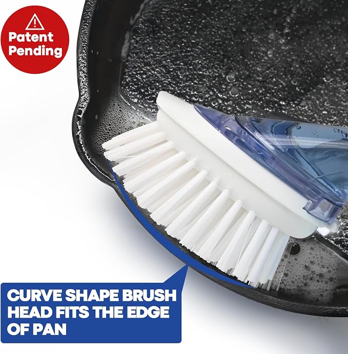 RIMAY Soap Dispensing Dish Brush Dish Scrubber - Image 3