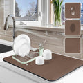 Dish Drying Mat for Kitchen Counter, Non-slip Drying Mat for Coffee Machine by Etomiel