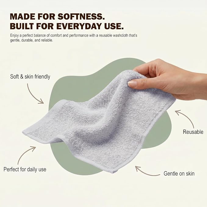 Utopia Towels 24 Pack Washcloths, 12x12 in, 100% Cotton, Fast Drying Soft Feel - Image 4