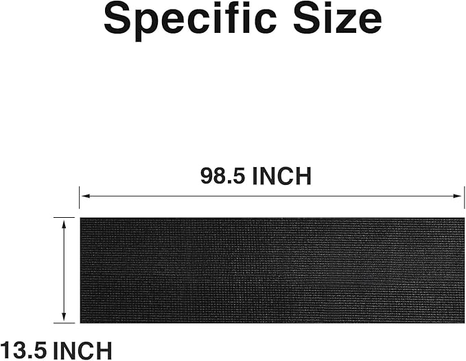 PABUSIOR Foam Toolbox Liner for Drawers: 5 MM Thick Non-Slip Cushion Drawer Mats - Non-Adhesive Tool Box Shelf Liners for Pantry Shelving 13.5" x 98.5" Black
